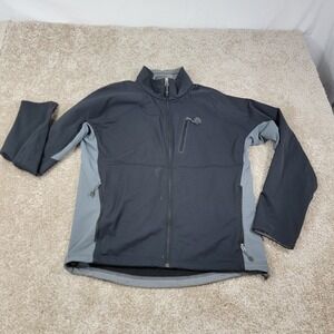 Nike ACG Men's Black Gray Full Zip Fleece Lined Jacket Size Medium